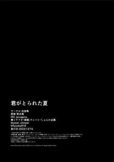 [Shiroganean (Chinpan)] Kimi ga Torareta Natsu [Chinese]