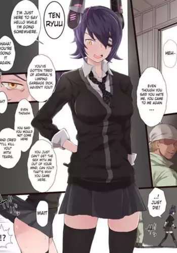 [Terasu] Teitoku ga Shiranai Tokoro de Yarichin Seibishi to no Uwaki Sex ni Dohamari Shita KanColle no Tenryuu | While admiral doesn't know it, Tenryuu is having NTR sex with an engineer. (Kantai Collection -Kancolle-) [English]