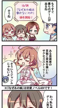 [Triangle!] “Naze Ano Musume” Ouen 4koma