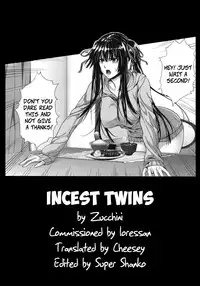 [Zucchini] Soukan Twins | Incest Twins (COMIC MUJIN 2012-04) [English] {cheesey}