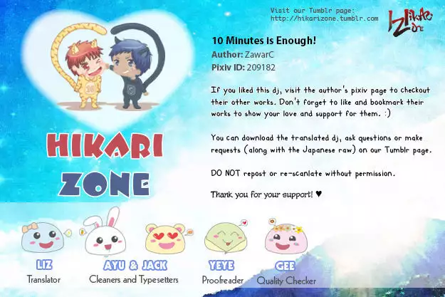 10-pun de Juubun da | 10 Minutes is Enough! {Hikari Zone Scanlation}