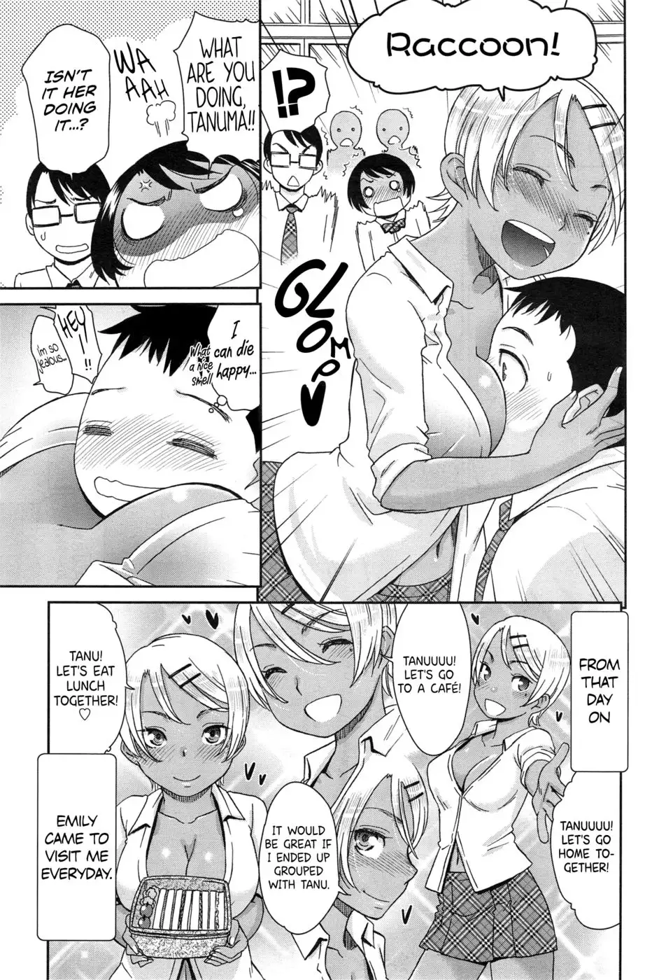 The Blonde with Blue Eyes and the Tanuki?