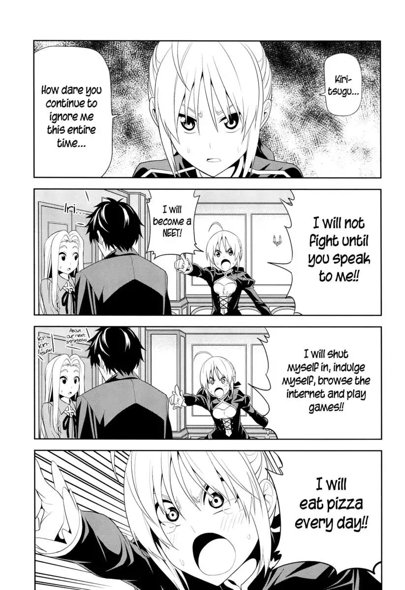A Very Pitiful Zero Saber Grows Timid