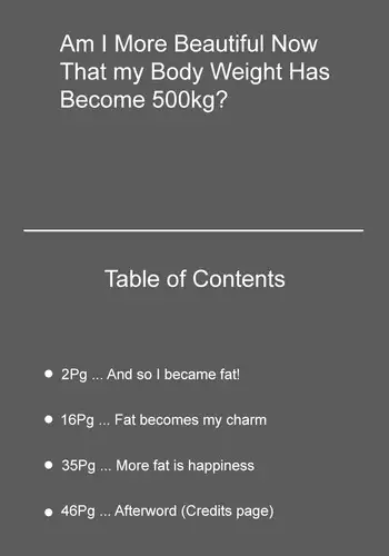 [Huurin Kazan](English) Watashi, Taiju 500kg Ijo Ni Natchatta Okage De Kawaiku Narimashita Yo Ne? | Am I More Beautiful Now That My Body Weight Has Become More Than 500kg?