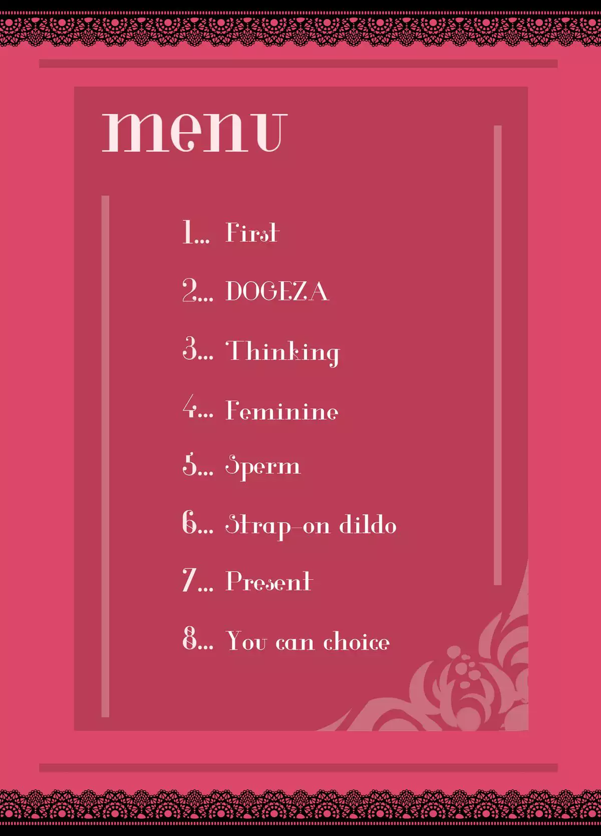 "SISSY A LA CARTE 4" ~Netorare Otokonoko, Teisoutai Kanri Mesuka Choukyou~